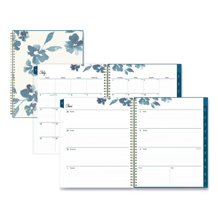 BLUE SKY Academic Year Frosted Weekly/Monthly Planner, 11x8.5, Blue, 2021-2022 131951